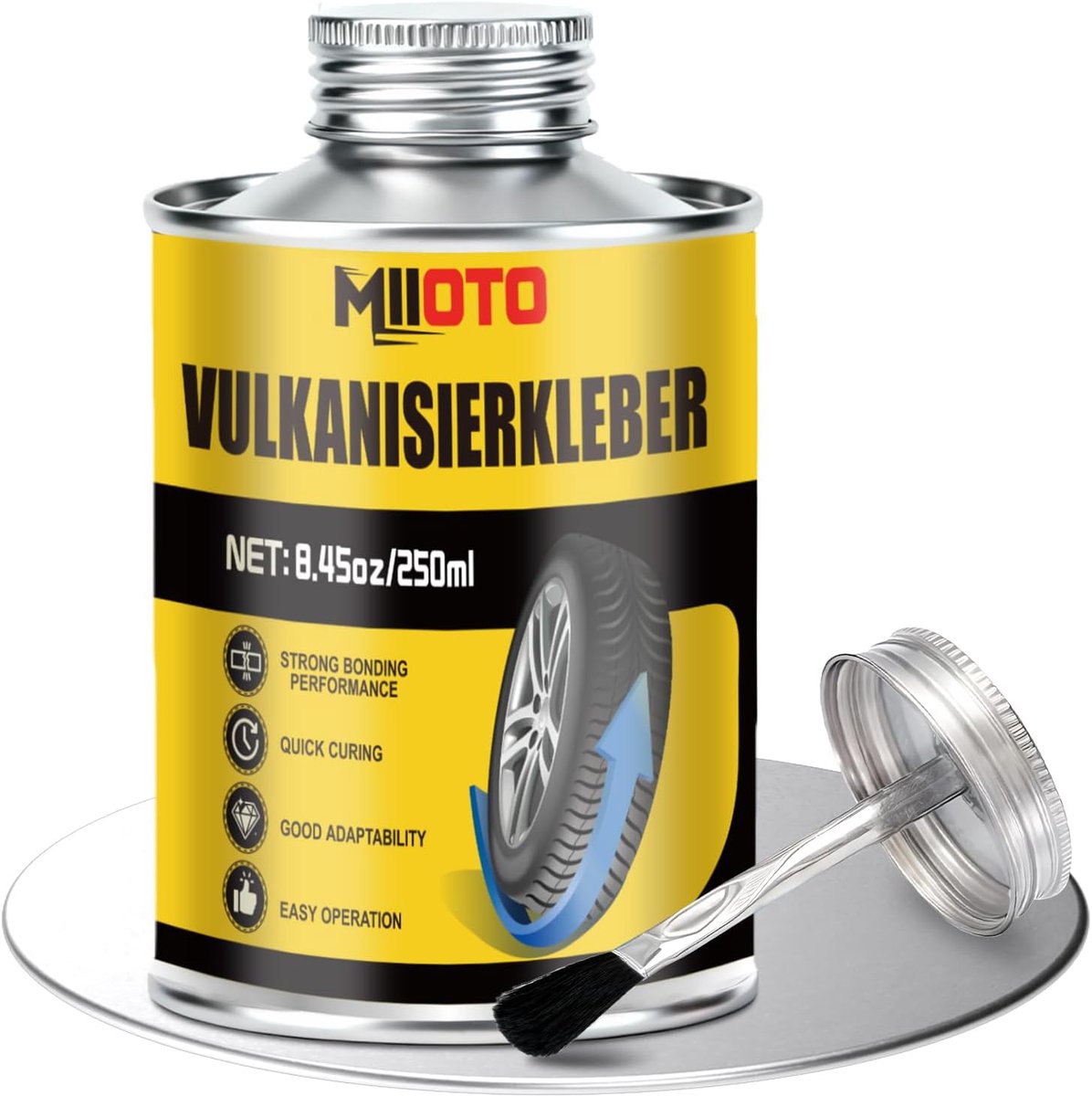 Vulkaniserende lijm 250 ml - Fles - Uitstekende hechting - Perfect voor het repareren van banden - ShopVlot