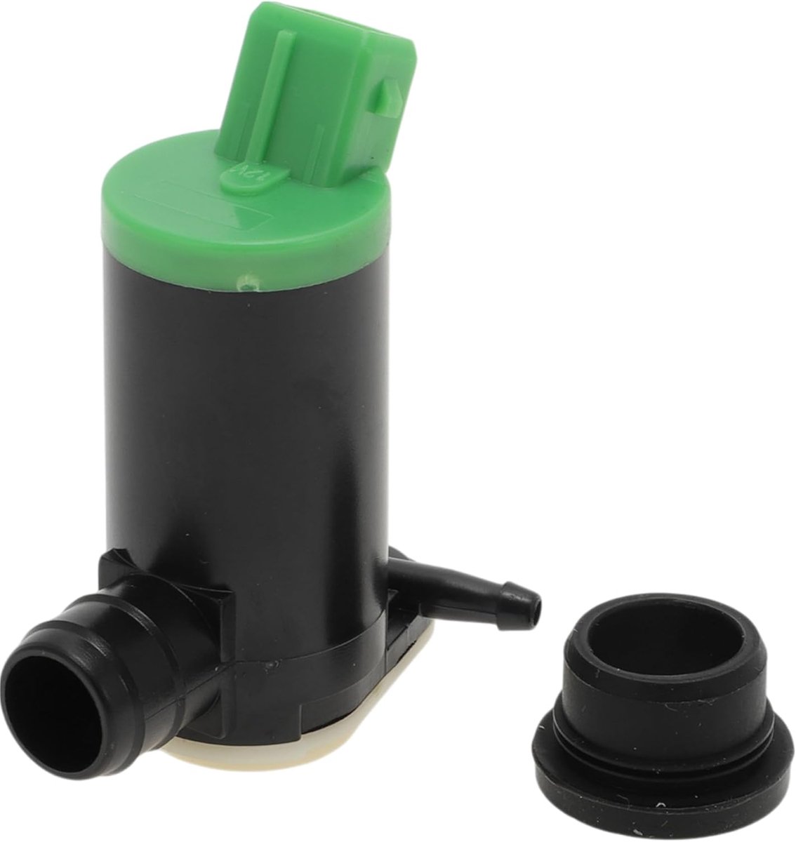 Ruitensproeierpomp - met doorvoertule - zwart, groen - voor Peugeot 106 MK1/MK2 - ShopVlot
