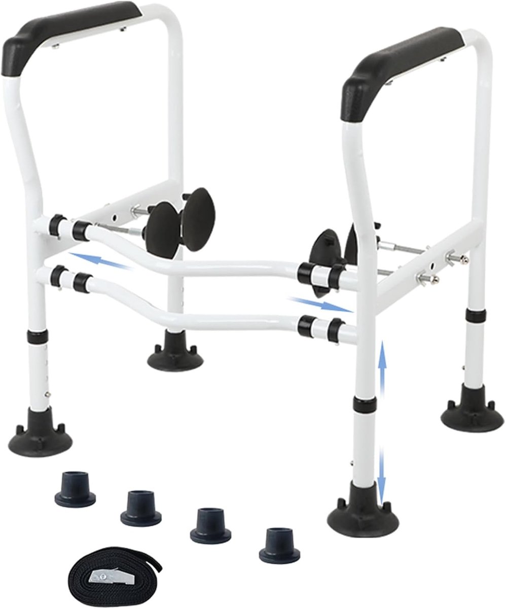 Toilet Stand Up Aid 61-71 cm - Hoogte verstelbaar - Veiligheidsframe met armsteunen - Ondersteuning voor senioren - ShopVlot