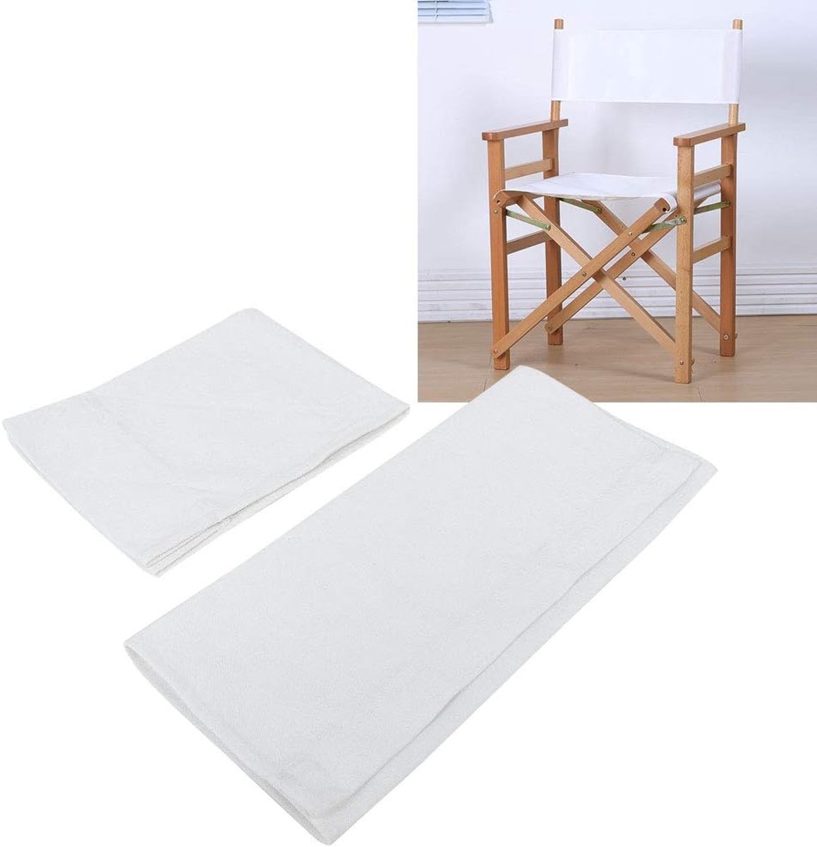 Regisseurstoel vervangingset - canvas blauw - comfortabel en duurzaam - ideaal voor thuisgebruik - ShopVlot
