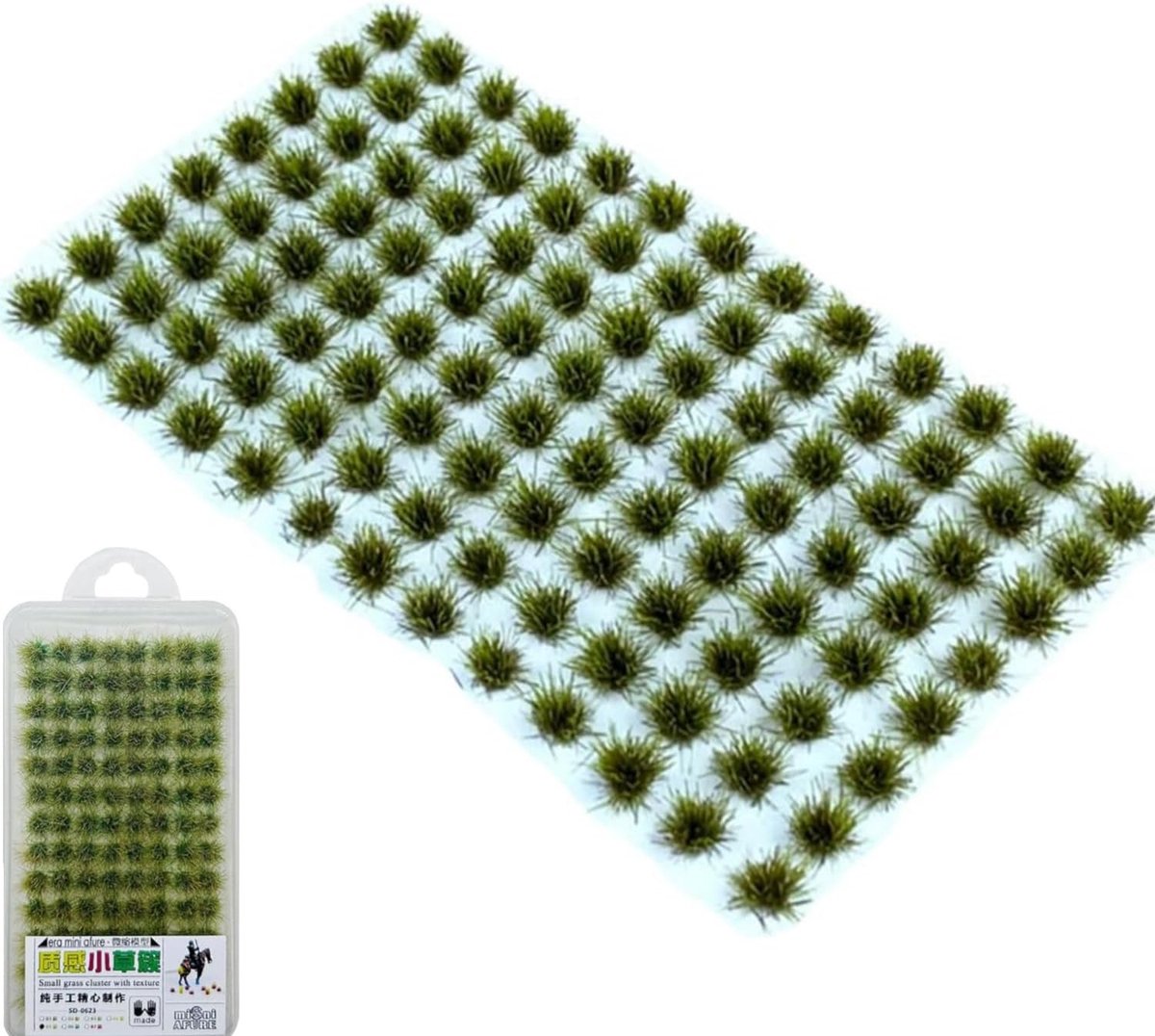 Miniatuur Gras Plukken Set 120 Stuks - Kunstgras Klusters - Realistisch Voor DIY Landschappen - ShopVlot
