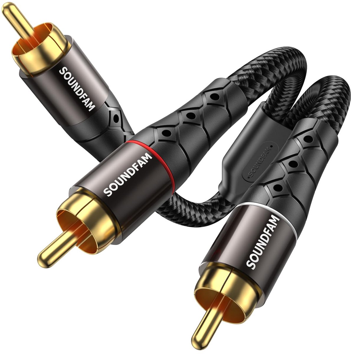 RCA Y Splitter 5 m - Bi-directionele Y-kabel - 1 Plug naar 2 Plugs - Ideaal voor subwoofer en home cinema - ShopVlot