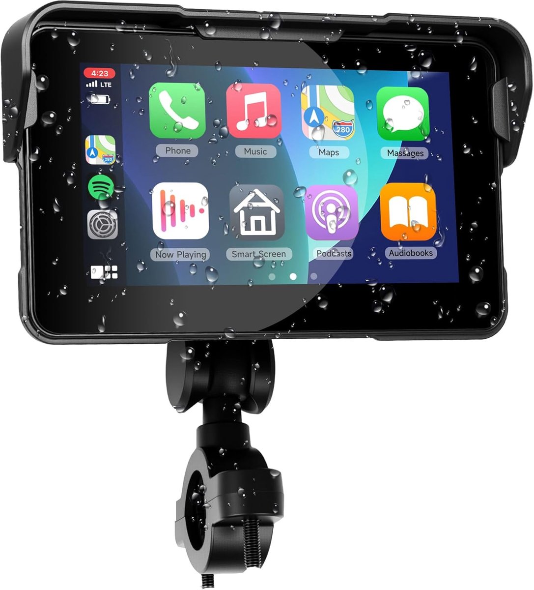 Navigatie voor motorfiets 5 inch HD - Draadloos, Waterproof IP68 - Bluetooth, Siri/Goo-Gle - ShopVlot