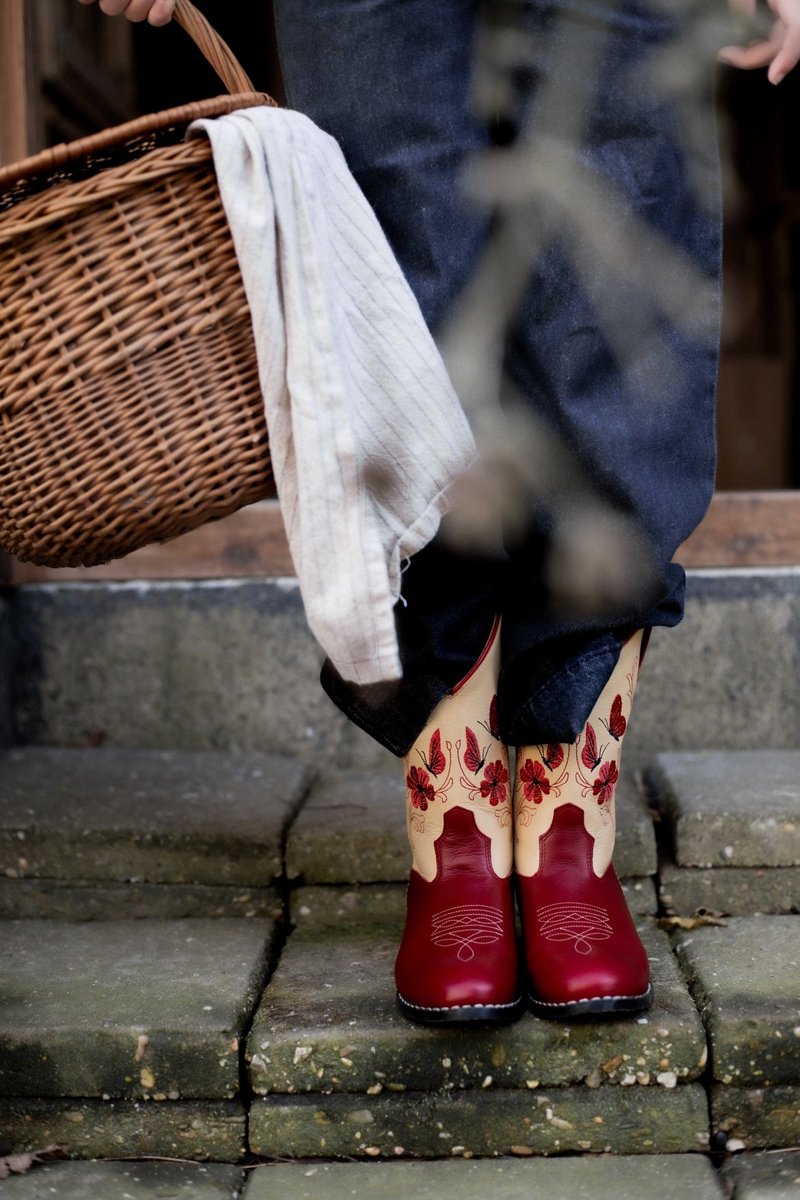 Bootstock Bloom Cowboylaarzen - Tieners - Rood - Leer