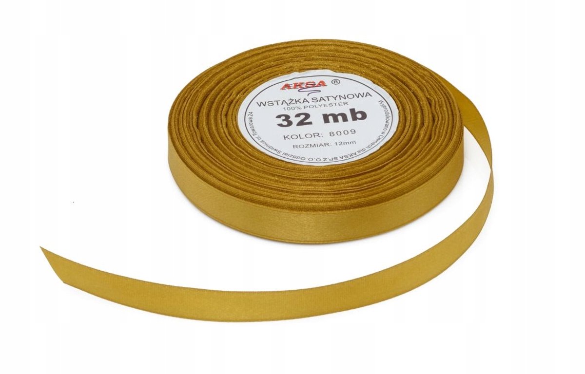Gouden Satijnen Lint 32m 12mm voor Cadeaus, Bruiloften & Boeketten