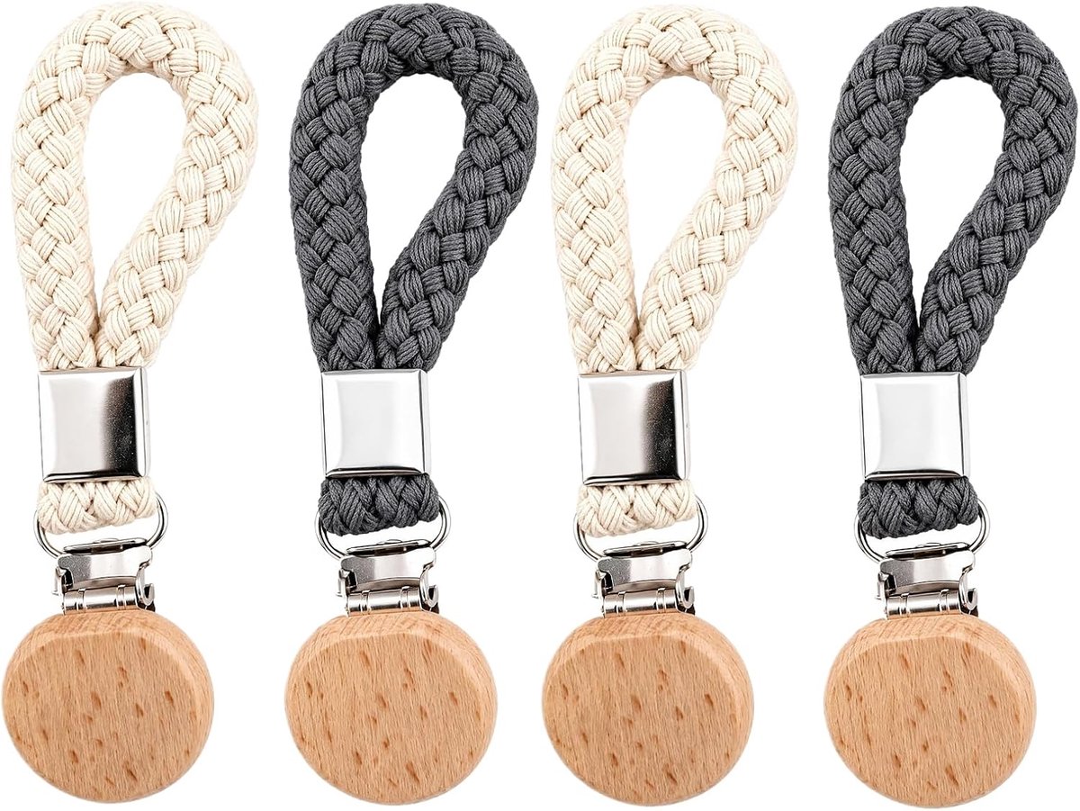 Handdoekhaken set van 4 - afneembare klemmen - ophangen zonder boren - praktisch voor keuken en badkamer - ShopVlot