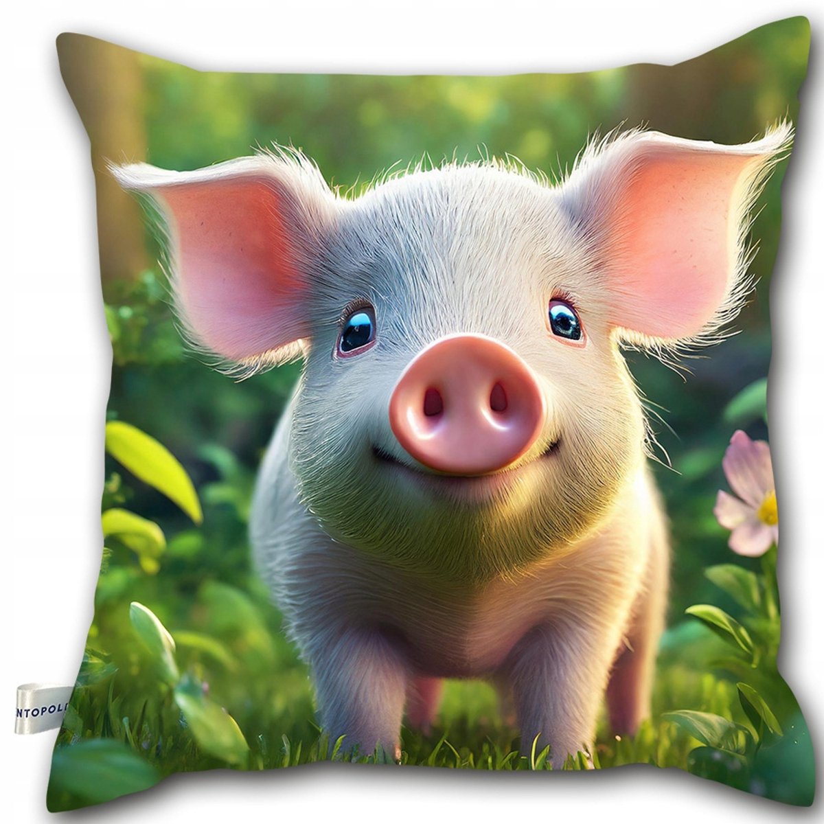Decoratieve Kussen 40x40cm met Varkensprint - Zacht & Wasbaar