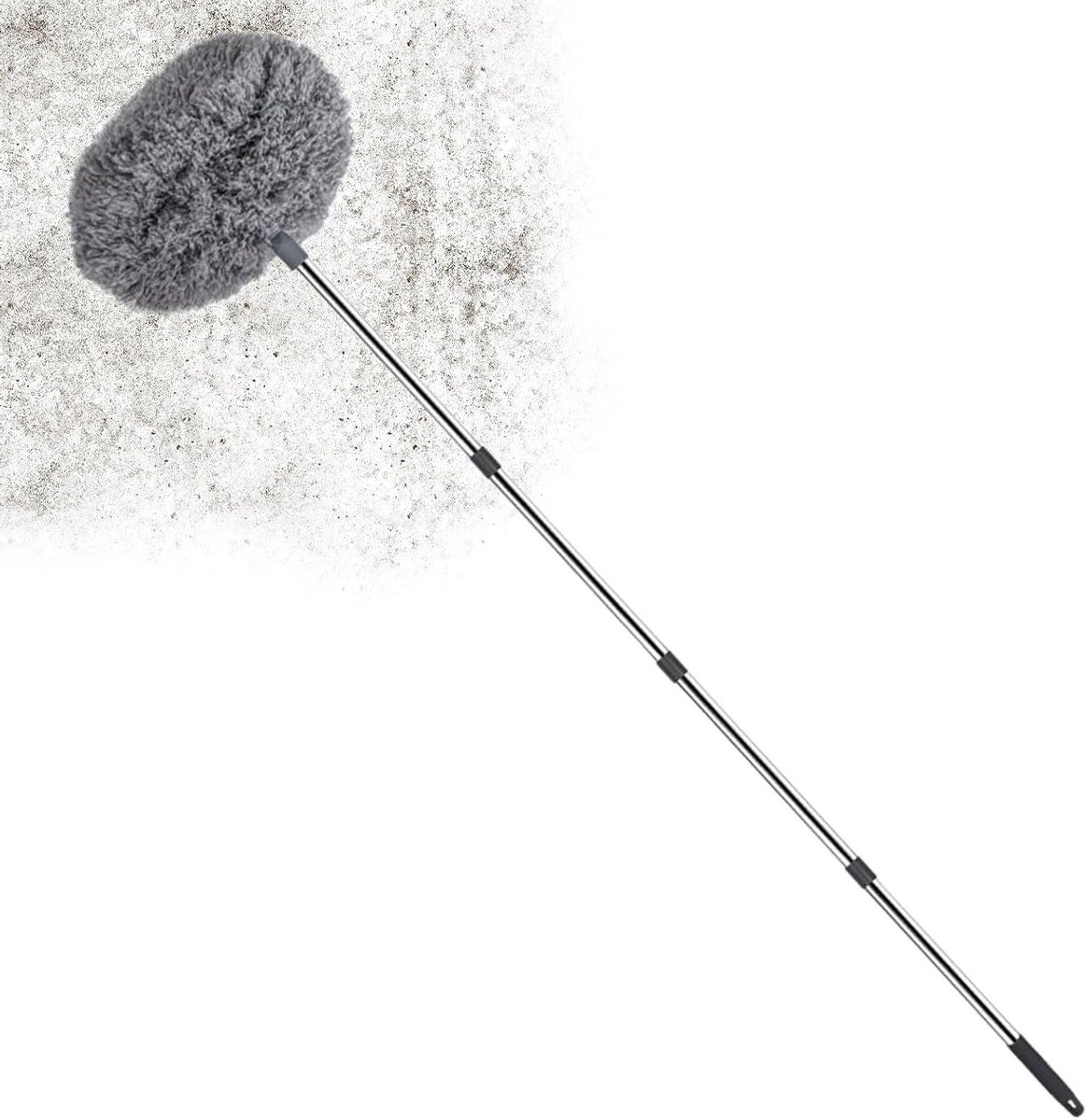 Hoge Stofdoek - Schoonmaakset - Stofvrij Maken - Uitschuifbare Steel - 169 cm - Enkel kenmerk