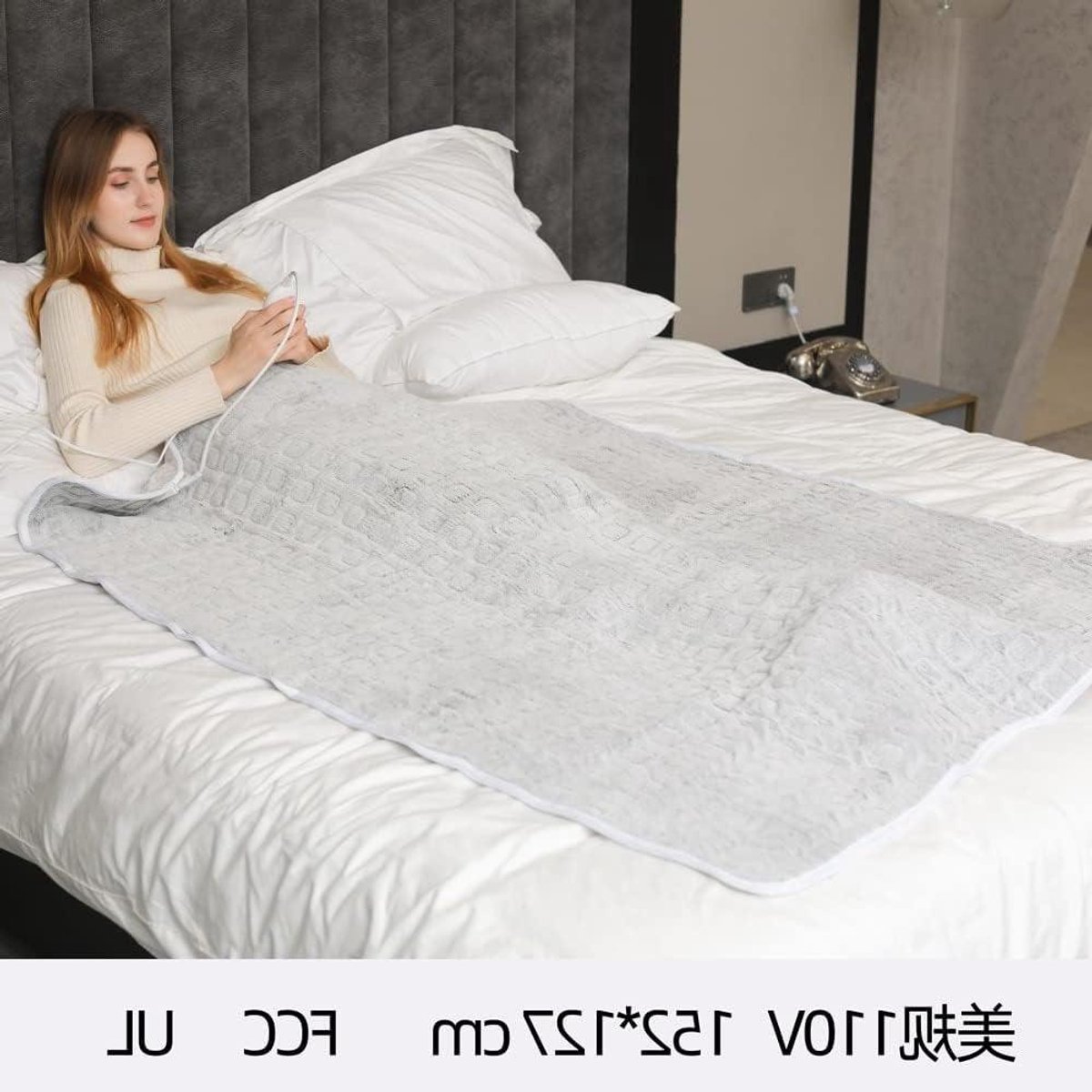 Elektrisch Verwarmde Deken - Verwarmingsdeken Thermostaat - Warmte Conservering - Oververhittingsbescherming - 152x127cm - Niet gespecificeerd