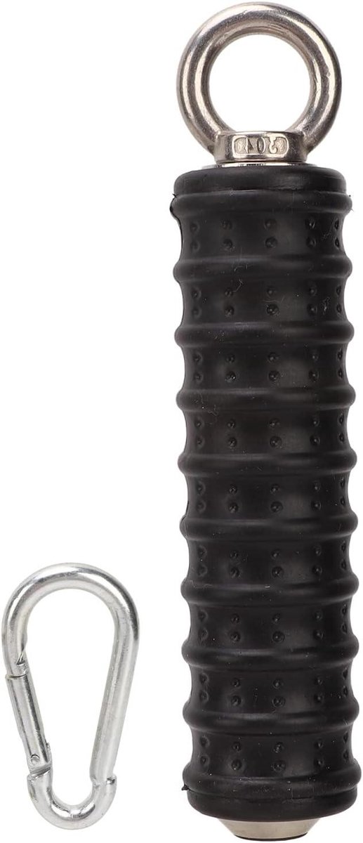 Krachttraining Handgreep - Fitness Accessoire - Spierversterking Thuistraining - Antislip Rubber Grip - 173 cm - Zwart