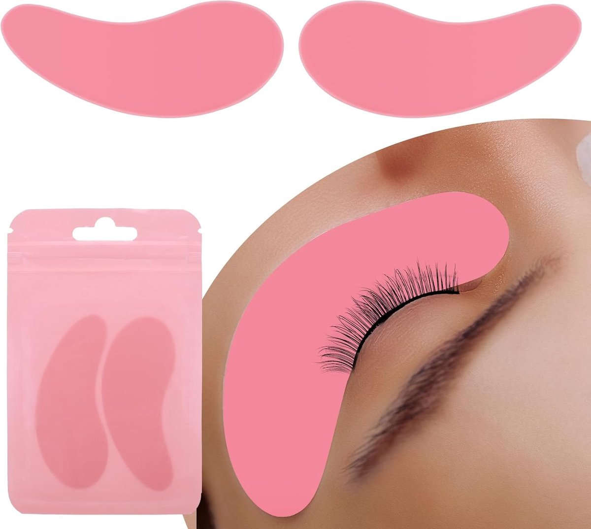 Oogpads voor wimperextensions - silicone - herbruikbaar - ideaal voor wimperlifting - SnelShoppen