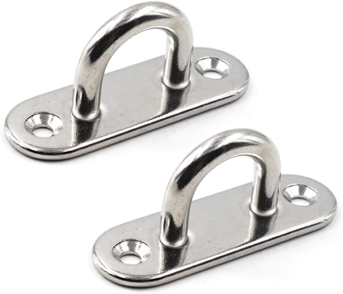 Oogplaat 304 roestvrij staal 9mm - voor yoga swings en hangmatten - duurzaam en stevig - SnelShoppen