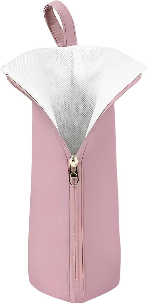 Krultang Reistas - Stylingtool Organizer - Stylingtools Opbergen - Hittebestendige Voering - 29 x 10.5 cm - Roze