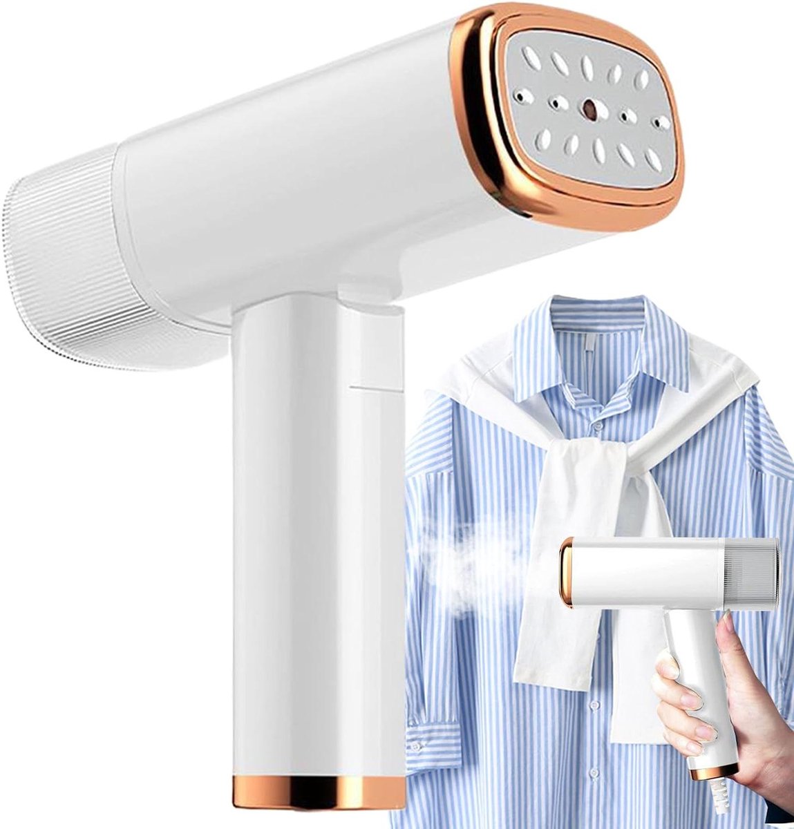 Draagbare Stoomreiniger - Strijkijzer Stoommachine - Kleding Strijken - Snelle Opwarmtechnologie - Compact Opvouwbaar - Enkel Kenmerk