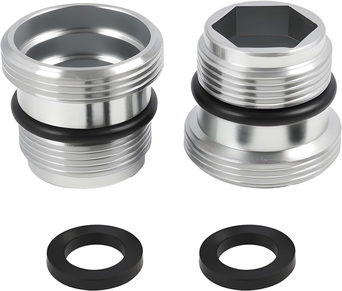 Kraanadapter M18 naar M22 - Messing - Met rubberen afdichting - Geschikt voor waterfilter - SnelShoppen