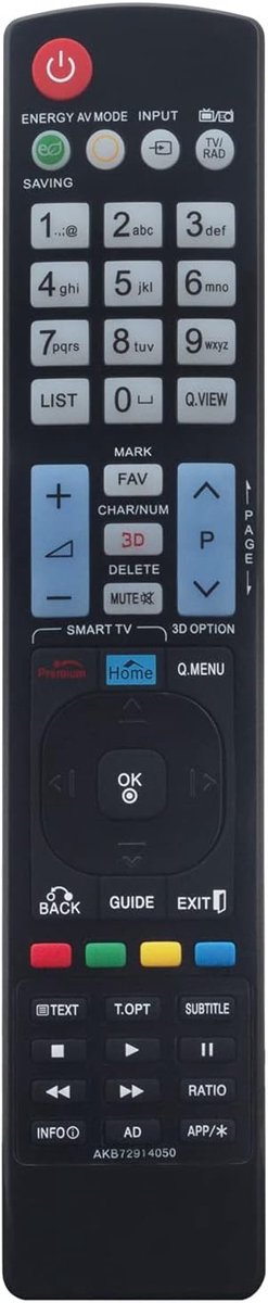 ALLIMITY AKB72914050 Remote Control Replace fit for LG LED LCD Plasma TV 55LW579S 32LW579S 42LW650S 47LW650 55LW5500 - ShopVlot