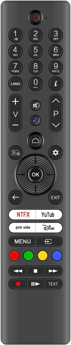 ALLIMITY RC45192 Voice Remote Control Compatible With Panasonic TV TX-55MZ800E TX-65MZ800E TX-65MZ700E TX-55MZ700E - ShopVlot