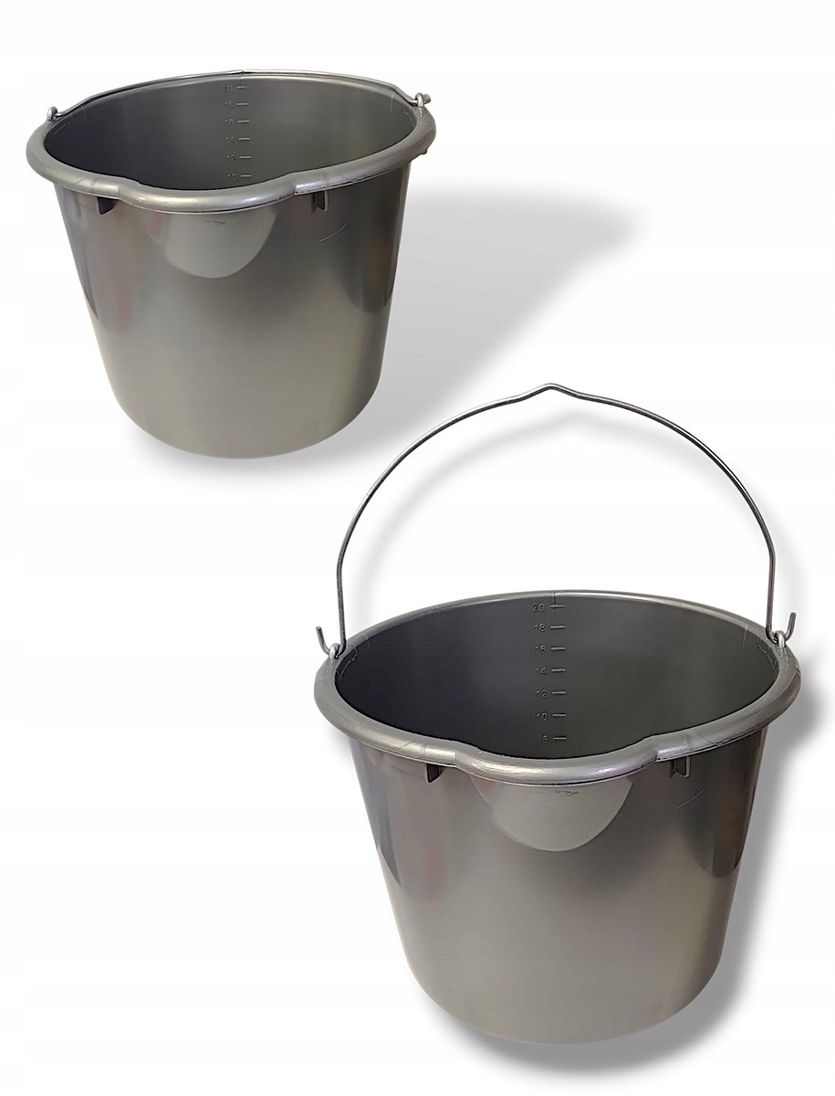 Bouwemmer 20L Extra Sterk met Trechter - Duurzaam HDPE