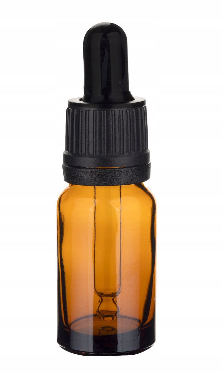 Bruine glazen fles 10 ml met pipet - Ideaal voor oliën en serums
