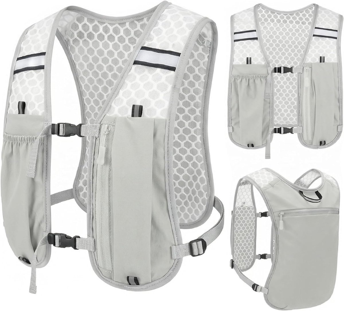 ZRNS® Trailvest Hardlopen - Hardloopvest - Marathonvest - Wit
