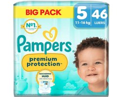Pampers - Premium Protection Maat 5 Luiers (11-16kg) - 46 Stuks - Big Pack
