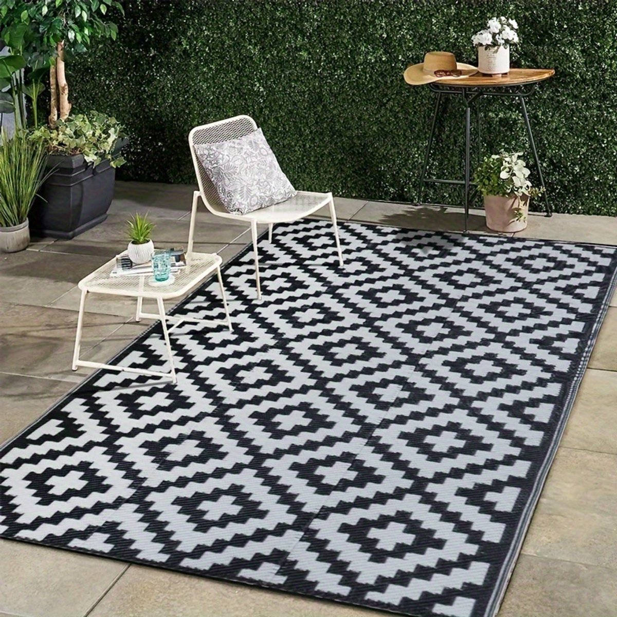 Dutchers® Dubbelzijdig Buitentapijt – Opvouwbaar Outdoor Kleed - Buitenkleed - Vloerkleed buiten - Tuinkleed - Terraskleed – Lichtgewicht & Draagbaar – Voor Camping, Camper, Terras, Tuin & Picknick — cadeau in Sport & Outdoor - foto 3
