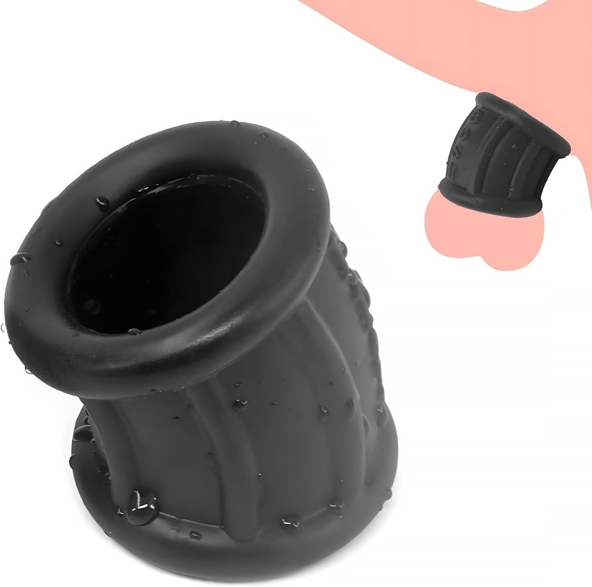 Ball stretcher silicone - super elastisch en zacht - voor langdurige erectie - stimuleert genitale stevigheid - ShopVlot