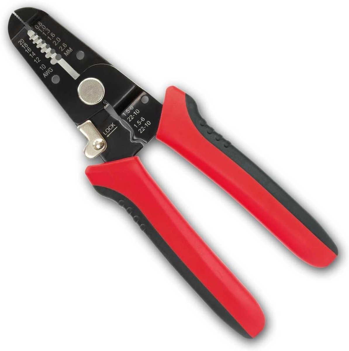 Combi striptang 3-in-1 - snijden, strippen en crimpen - ergonomische rubberen handgreep - duurzame staalkwaliteit - ShopVlot