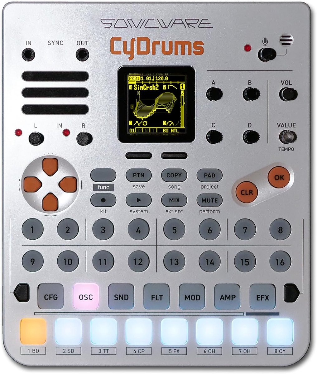 Drumcomputer met groove-tools - veelzijdig toetseninstrument - perfecte klankcreatie - voor muzikale inspiratie - ShopVlot