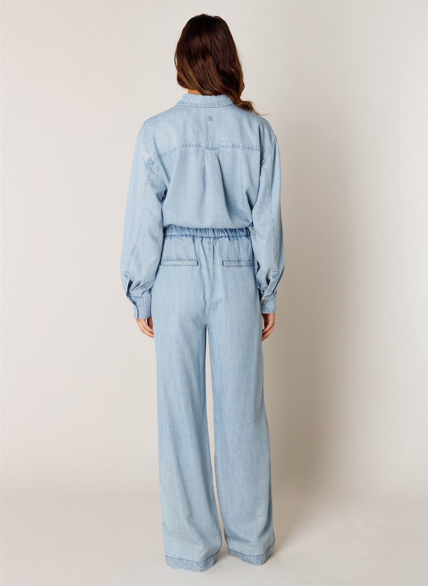 BASE LEVEL Naomi Pants - Light Blue - maat W36 / L32
