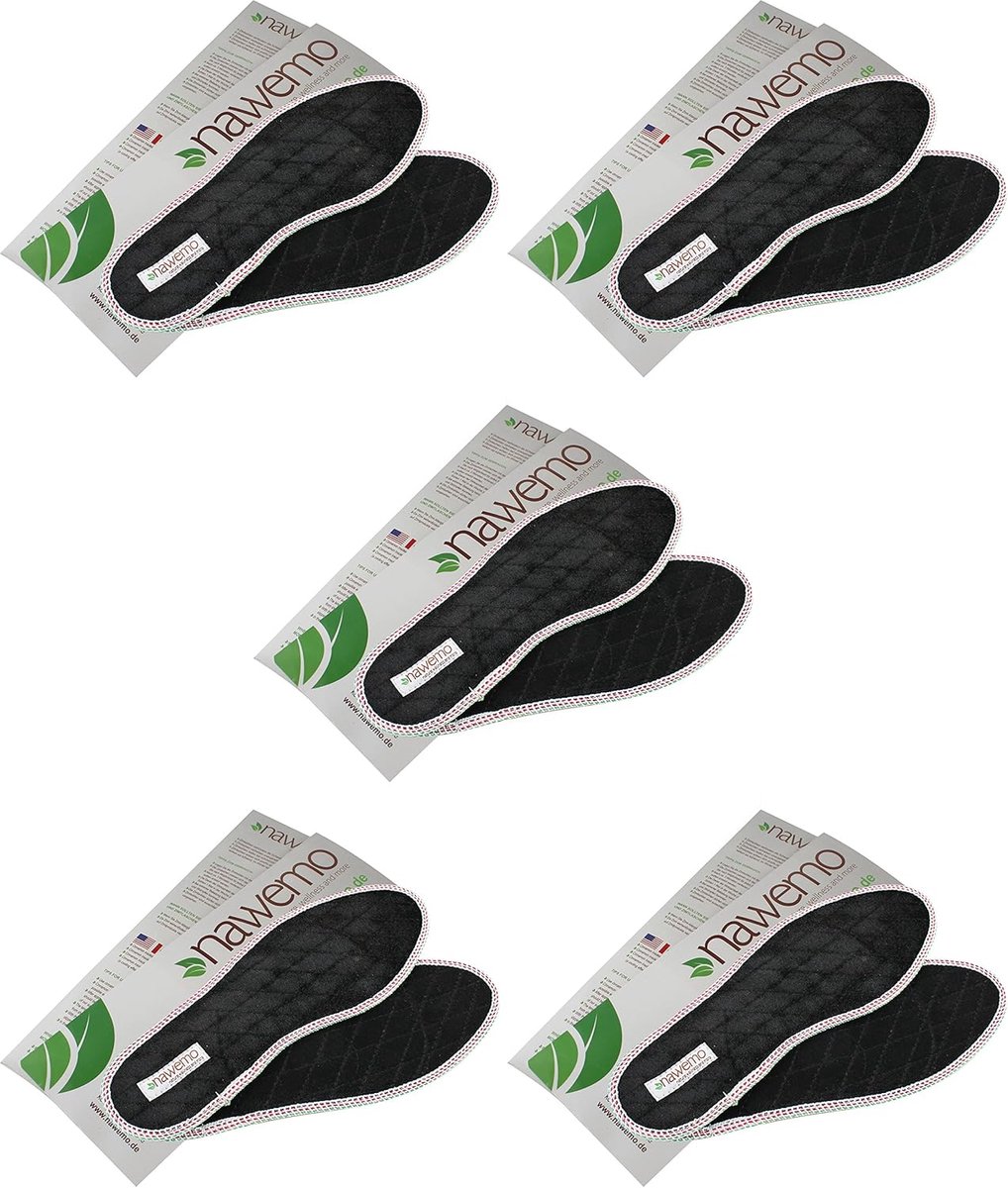 Cinnamon sole velvet - pack van 5 - zwart - comfortabele ondergrond voor je voeten - ShopVlot