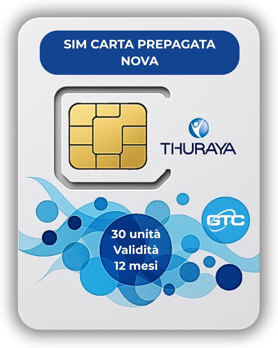 Satelliettelefoon met Nova SIM kaart - 30 eenheden - prepaid satellietdienst - ShopVlot