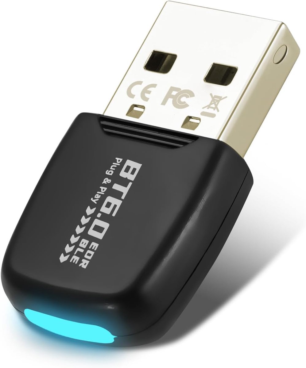 Bluetooth 6.0 Adapter USB - Plug & Play - Dual Mode BLE - Ideaal voor draadloze apparaten - ShopVlot