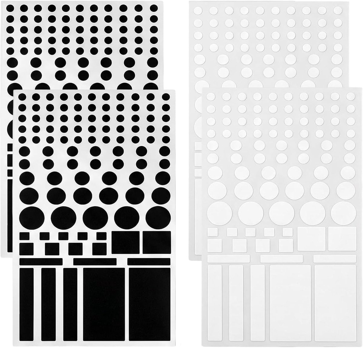 LED lichtblokkering stickers - diverse maten - zwart en wit - ideaal voor elektronische apparaten - ShopVlot