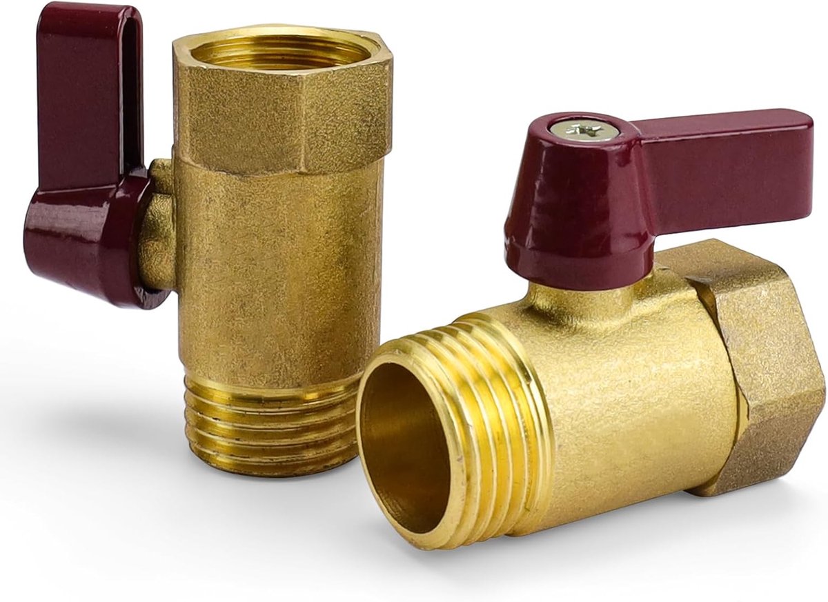Kogelklep 1/2 Inch - Messing - Roestvrij en Corrosiebestendig - Ideaal voor Keuken en Badkamer - ShopVlot