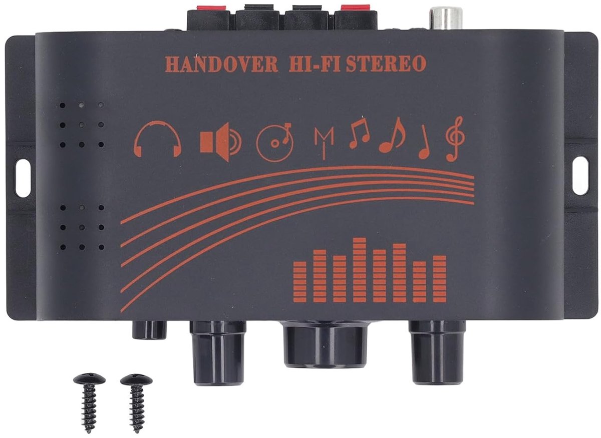 Mini stereo versterker 2x20W - aluminium behuizing - HiFi Class D amplifier - veelzijdige aansluiting - ShopVlot