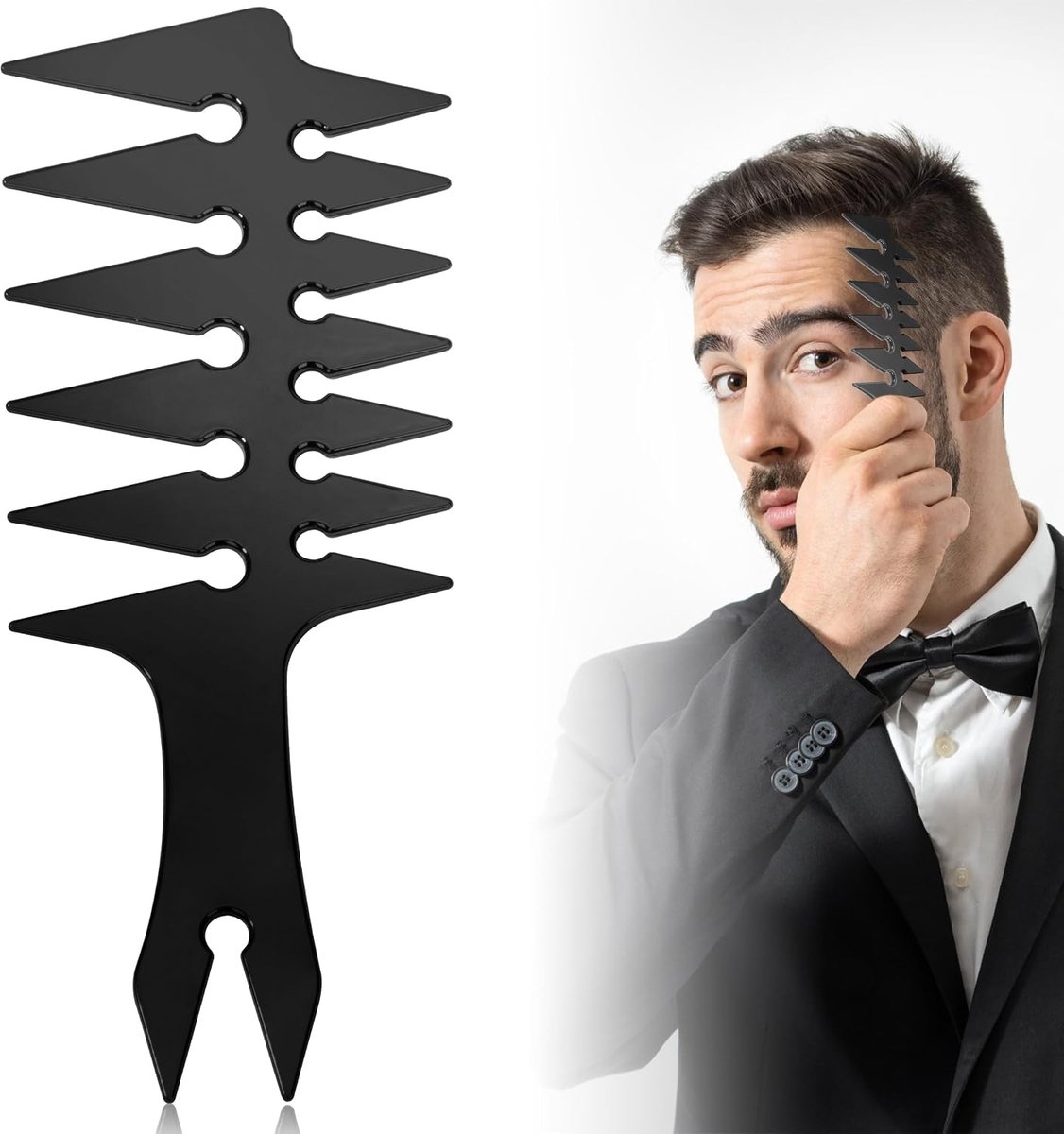 Haarstyling Kam 3-in-1 - Antistatische Plastic Kam - Multifunctioneel - Ideaal voor Olieachtig Haar - ShopVlot