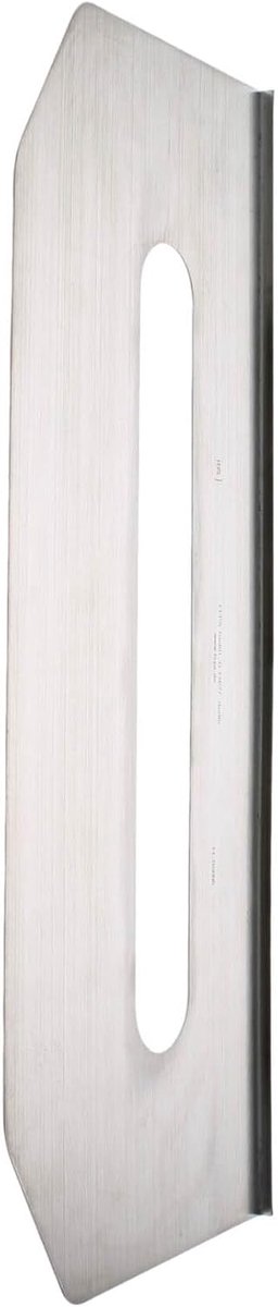 Deurscharnierbeschermplaat 55/65 mm - geborsteld RVS - voor links/rechts gebruik - ShopVlot