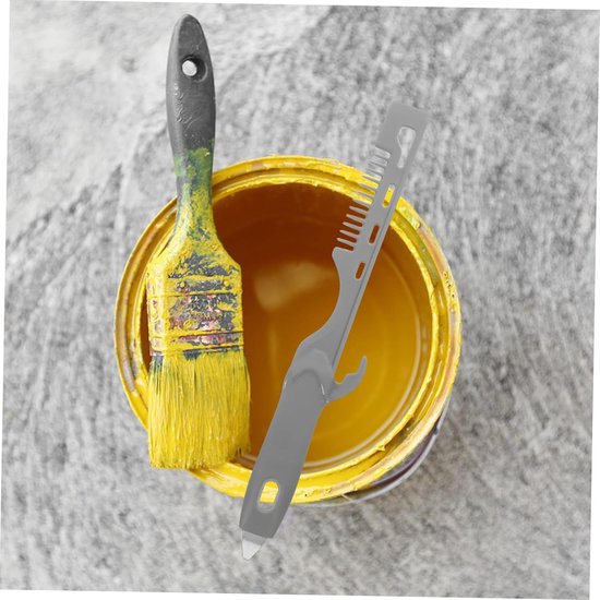 Verfroerstaaf - Mengstaaf Kleuren - Verf Mengen - Verlengde Handgreep - 35 cm - Grijs — afbeelding 4