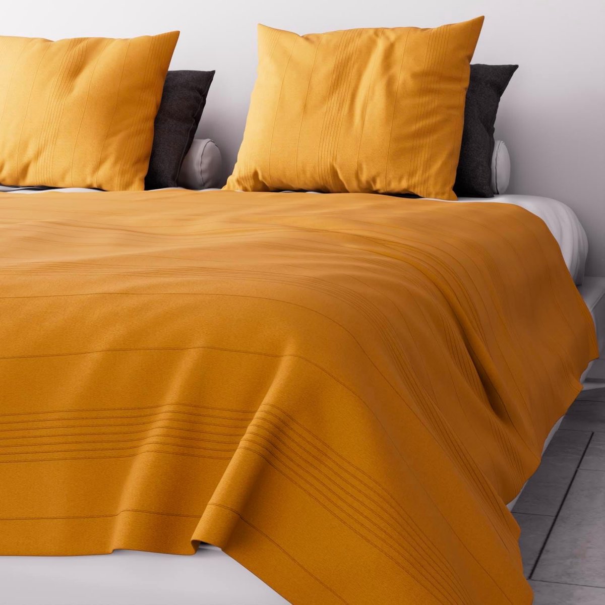 Dekbedovertrek 220 x 240 cm - Polycoton - Geel - Machinewasbaar - SnelShoppen