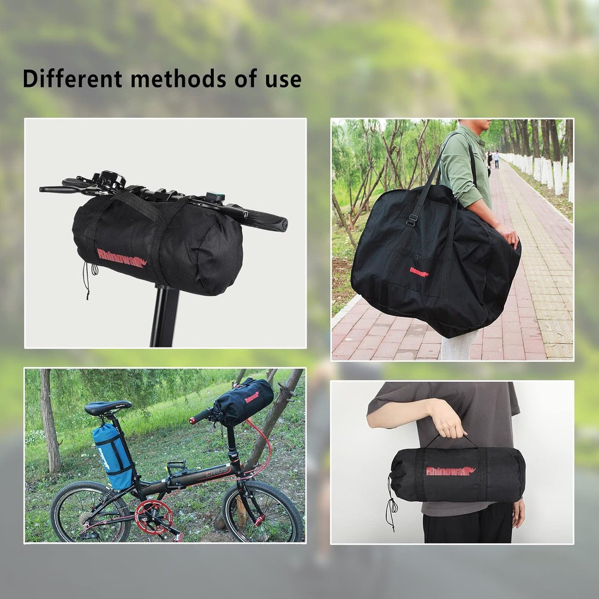 Fietstas 50 cm - Waterdichte fietstas - Opvouwbaar - Ideaal voor reizen - SnelShoppen