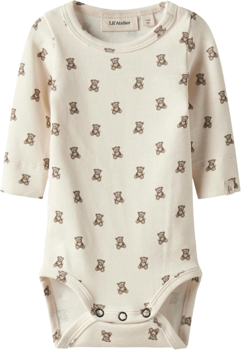 Babybody Unisex 62 - Turtledove - Lange mouwen - Comfortabel voor elke dag - SnelShoppen