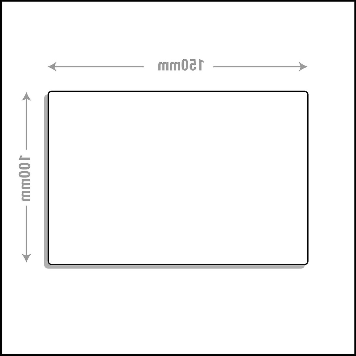Veiligheidsbord Geen Junk Mail - Waarschuwingsbord Plastic - Beveiliging Huis - Stijf Plastic 1mm - 15x10 cm - Geel