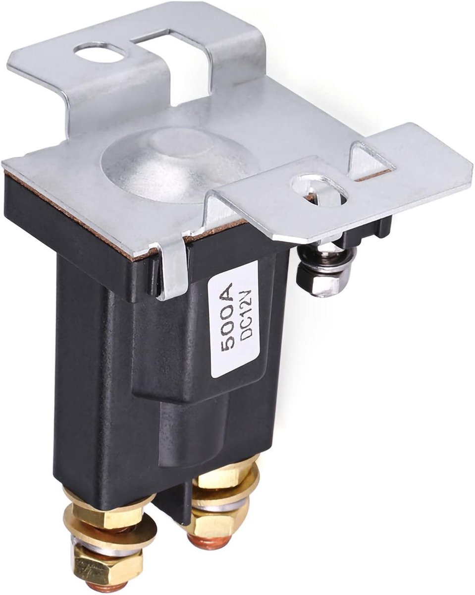 Startrelais 500A DC 12V - Hoogstroom - SPST - Verlengt batterijlevensduur - SnelShoppen