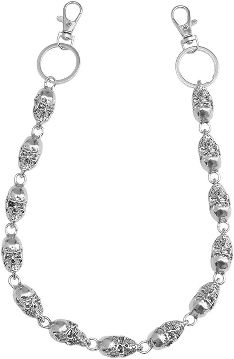 Portemonnee ketting - Zwart met schedel - Heavy metal design - Geschikt voor dagelijks gebruik - SnelShoppen