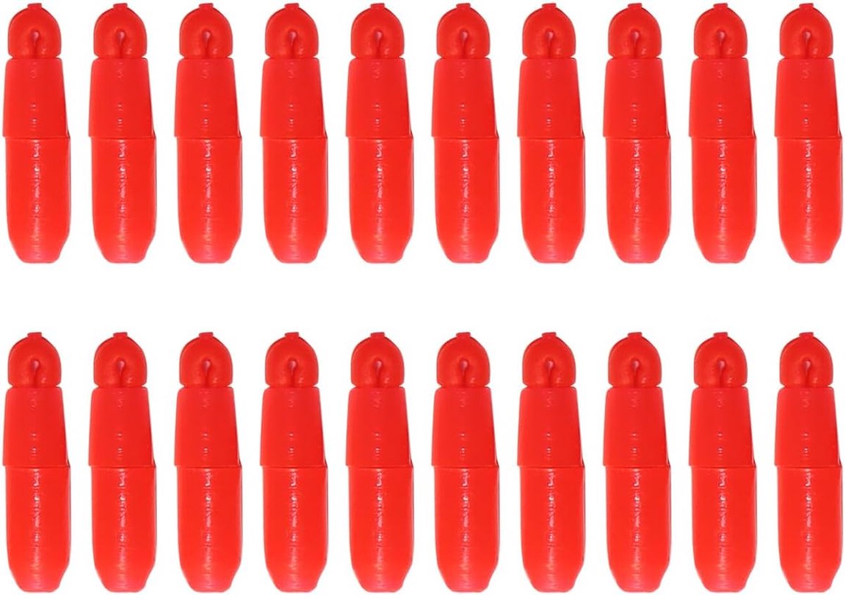 Elastic connectors voor stokken 20pcs - elastische kraalverbinder - robuust en veilig - ideaal voor karpervissen - SnelShoppen