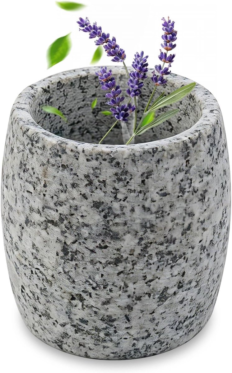 Sauna verdamperschaal 7,5 x 7,5 cm - graniet - hittebestendig - ideaal voor aromatherapie - SnelShoppen
