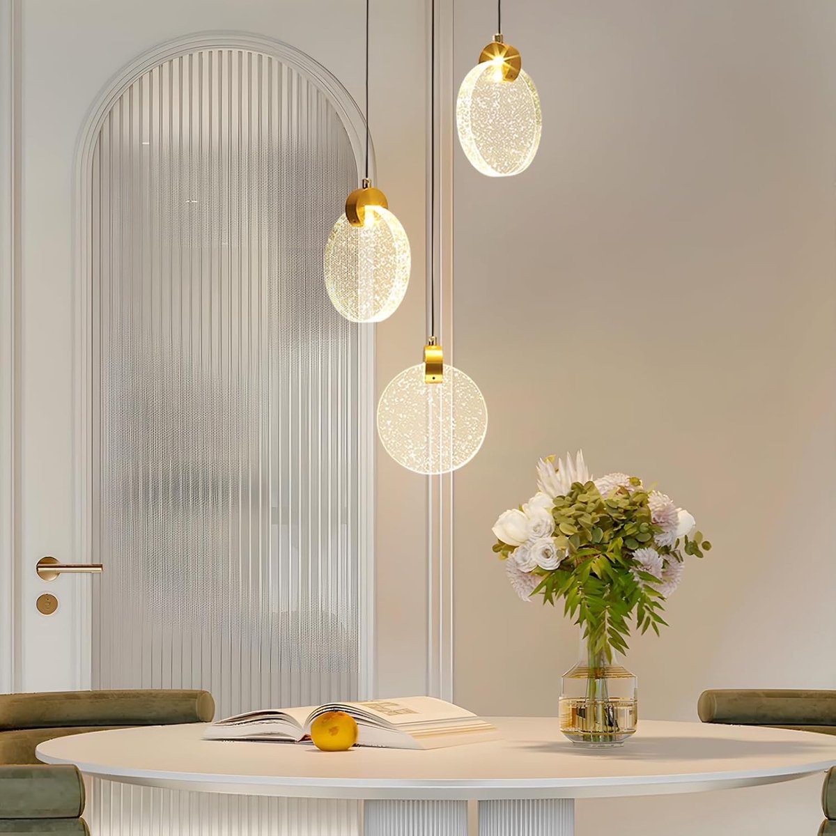 Kroonluchter Kristal - Gouden plafondlamp - Vintage ontwerp - Sfeervolle verlichting voor woonkamer - SnelShoppen