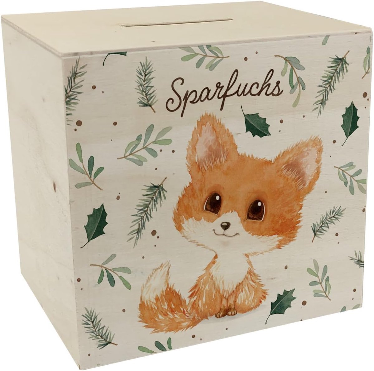Spaarpot - Houten varkentje met spreuk - Schattig ontwerp - Brengt bos sfeer in de kinderkamer - SnelShoppen