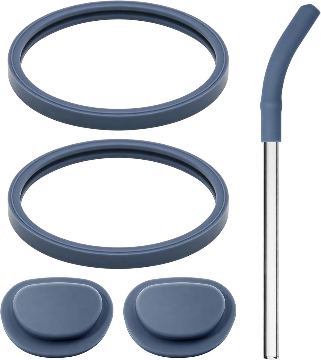 Tumbler Reis Vervanging Set - 5 Stks Siliconen Afdichting Plug - Herbruikbaar Glasbuis - SnelShoppen